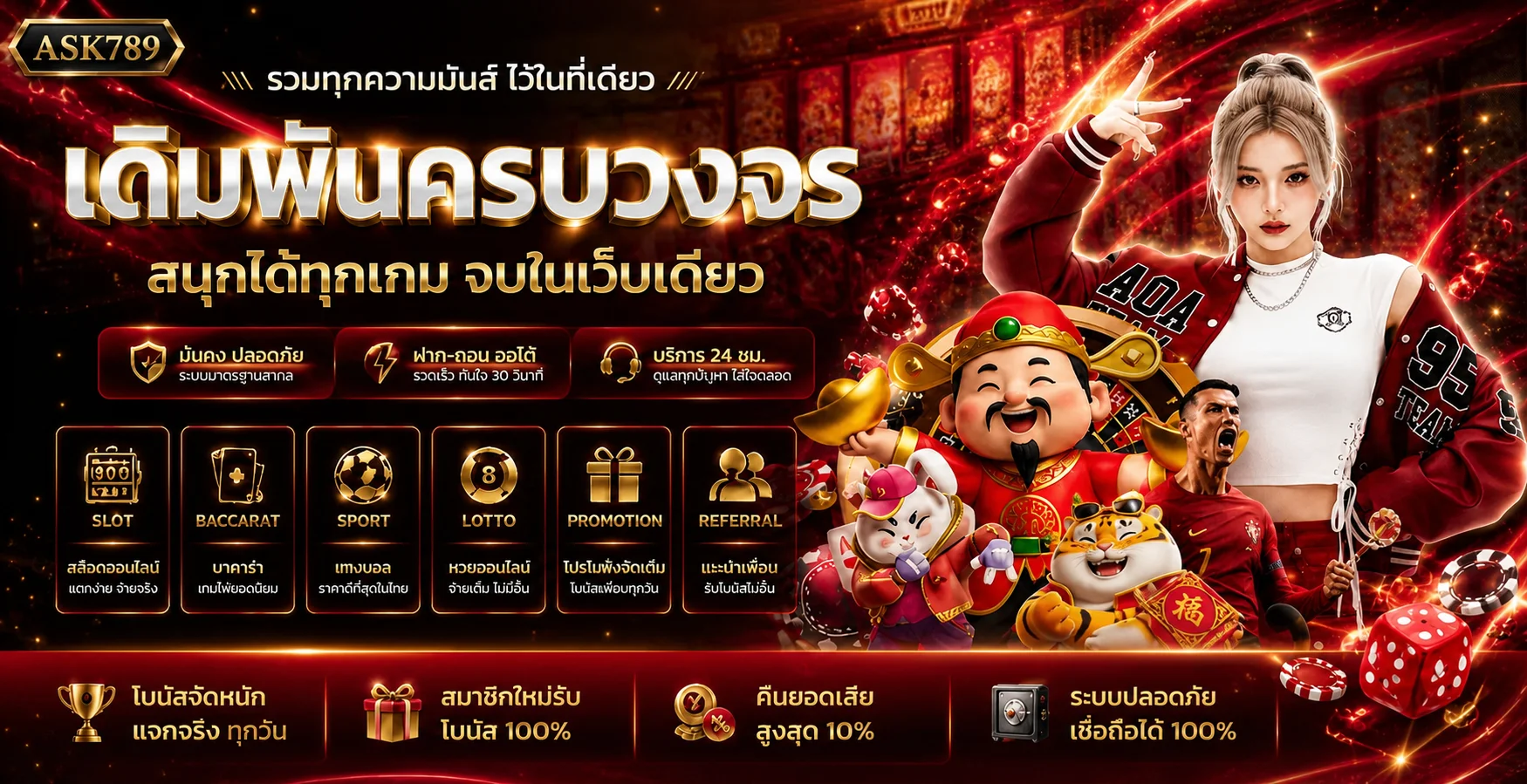 ภาพรวมบริการ ASK789 เกมออนไลน์และระบบสมาชิก
